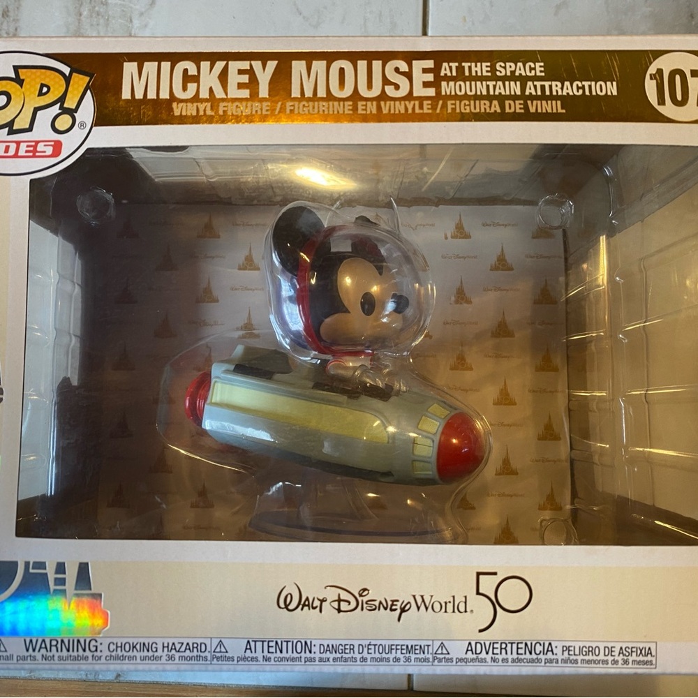 Funko Mickey Mouse in Gold and Red Rocket Pop! Vinyl
